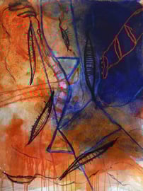 geschichten ohne titel, #6, 2015, mm auf bütten, 57x76 cm