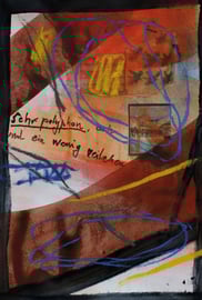 Blatt #8, 2019, Mischtechnik mit Collage auf Bütten, ca. 25,7x37,9 cm