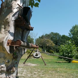 Le bac du Bimiet - Photo M.H. CINGAL 2012