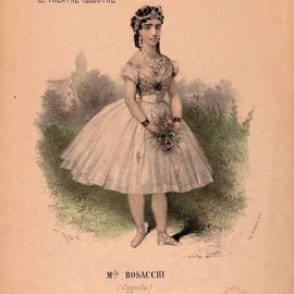 Giuseppina Bozzacchi como Swanhilda en Coppélia. Arthur Saint-Léon, 1870.