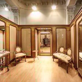 Provador  Pelleteria La Sibèria, foto ©Llorenç Conejo