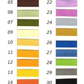 NASTRI RASO TUTTA LA NOSTRA LINEA DI COLORI