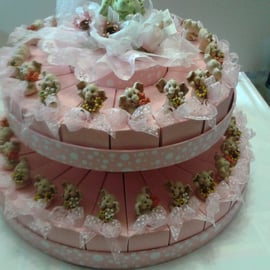 TORTA ROSA DUE PIANI