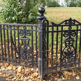 Park gate and railings