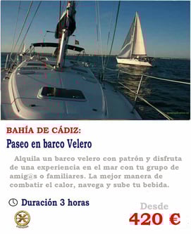 paseo en velero chiclana