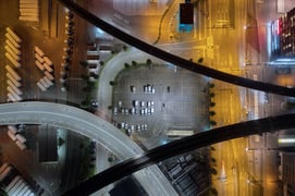 Nachtraum, Flugaufnahmen von Zürich