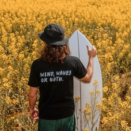 Manera Wind Waves T-Shirt Black bei WindSucht