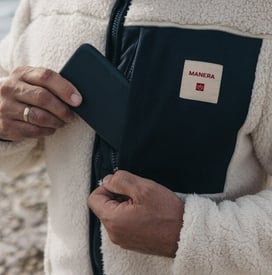 Manera Fleece Zipper Almond mit Brusttasche