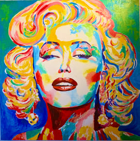 Marilyn Monroe, 85x85cm