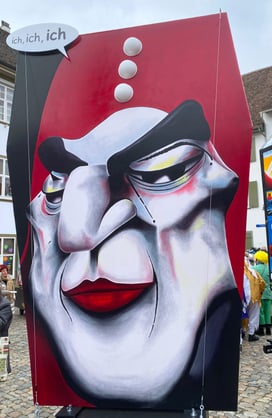 Fasnachtslaterne, Fasnacht, Ladärne, Laternenmaler, Basilisk, Heubärgler, 2019, Fasnachtsladärne, Fasnachtsladäärne