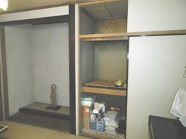 和室 窓 棚 設置　リフォーム前