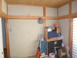 和室　砂壁からクロス　リフォーム前