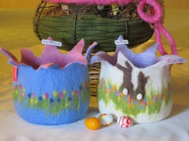 v.li.: Vergissmeinicht, Ostermorgen