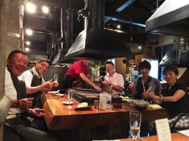 コンペ終了後の懇親会の様子　その1