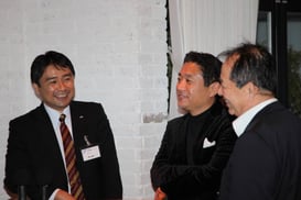 JーREC理事西山さんと浦田さん、新講師談話中