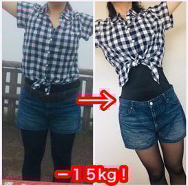 板橋区上板橋のリンパマッサージ専門店ファリンソのお客様の術前術後の変化。男性セラピストが施術しました。