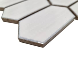 mosaico ceramica bianco