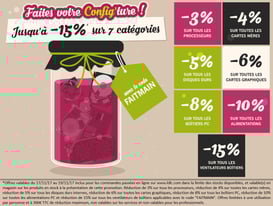 PROMO - Faites votre config'ture ! Jusqu'au 19 novembre 2017, code : FAITMAIN https://www.ldlc.com/configurateur-pc/#523d712af1ceb