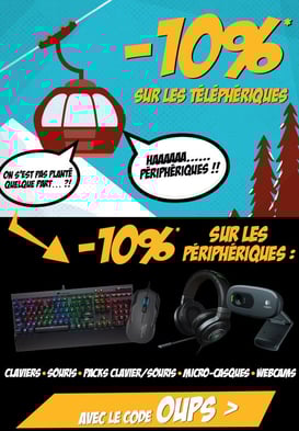  PROMO - 10% sur les périphériques ! Jusqu'au 24 mars 2017, code : OUPS ! Par ici : http://www.ldlc.com/n4211/#523d712af1ceb 