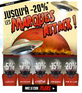 PROMO - 5 marques en promos, pendant tout le week-end, code : MARS ! Par ici : http://www.ldlc.com/n4067/#523d712af1ceb