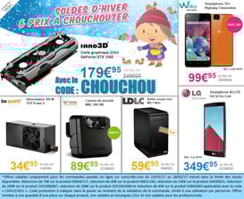 PROMO - 6 produits en promo, jusqu'à mercredi, code : CHOUCHOU ! Par ici : http://www.ldlc.com/#523d712af1ceb