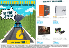 PROMO - 4 produits en promo jusqu'au 29 juin 2017 ! Code : PAF ! Par ici : http://www.ldlc.com/n4189/#523d712af1ceb