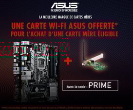 PROMO - Une carte WI-FI ASUS offerte sur une sélection de cartes mères jusqu'au 17 mai 2017 !