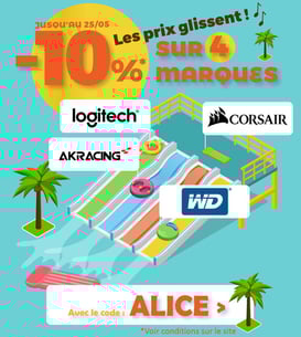 PROMO - 10% sur 4 marques ! Jusqu'au 25 mai 2017, code : ALICE ! Par ici : http://www.ldlc.com/n4067/#523d712af1ceb