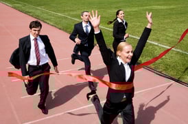 Menschen die Erfolg haben im Berufsleben