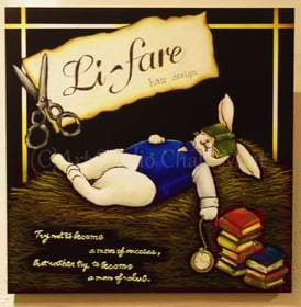 久留米　hair design Li-fare様　店頭ボードご依頼