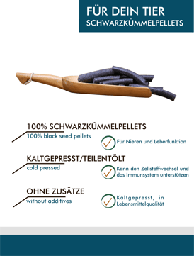 Schwarzkümmelpellets kaufen, Schwarzkümmelpellets Tiere