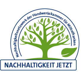 Nachhaltigkeitslogo der Handwerkskammer Mittelfranken