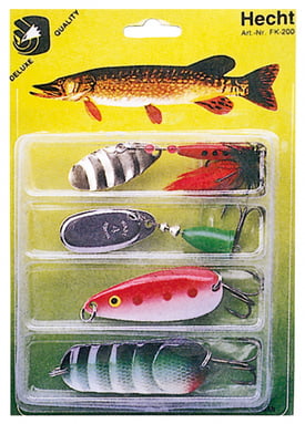 Drill Point Fishing Onlineshop - Unterkategorie Titelbild - Produktangebote Angelköder Spinnerköder, Blechspinner, Spinnerkoeder, Raubfischspinner, Blechspinner, Spinnerkoeder, Raubfischspinner, Koeder-set, Koeder-Kit zum Spinnfischen - Angelzubehör.