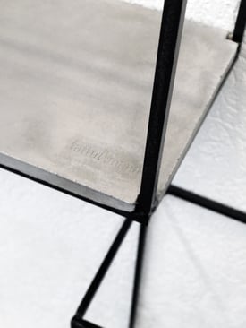 VOLO Beton modern minimalistisch Wandregal Deko Stahlgestell