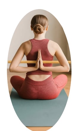 Auseinanderschraubbarer Yoga-Stab 121 cm