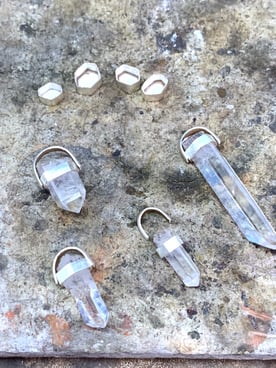 Kristallspitzen Anhänger aus Nepal