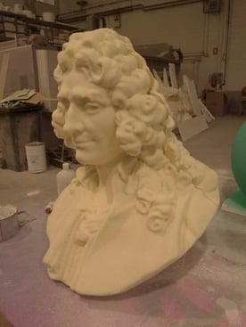 Busto barroco, para fundición