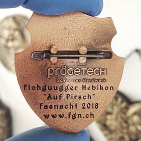 Laserbeschritete Fasnachtsplakette