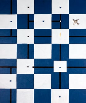 SKYLINERS 1   F20   606mm×727mm  Acrylic, wood  2013