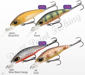 Drill Point Fishing Webshop Produktangebote Wobbler - Bild Produktübersicht Red Eye Mazy 50SS Color Chart