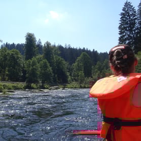 Rafting, Schlauchboot, Kanu, Schwarzer Regen, Bayerischer Wald, Rafting am Regen, Wildwasser