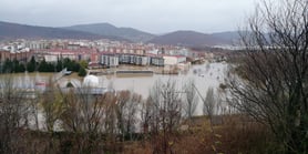 fotos de la afección de la inundación en pistas