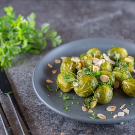 Rosenkohl aus dem Dampfgarer.