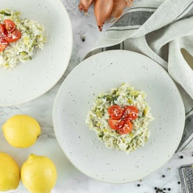 Lauch-Zitronen-Risotto.