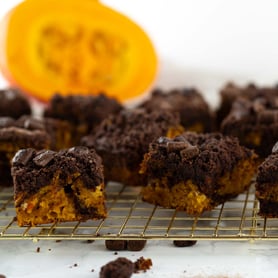 Kürbis-Schoko-Kuchen vom Blech.