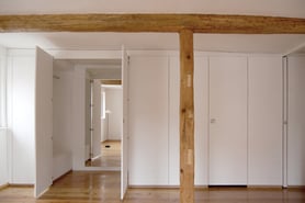 Fachwerk, Einbauschrank, Schiebetür, Landhaus, Schreinerarbeit