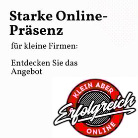 Klein aber erfolgreich online: Das Angebot für KMU