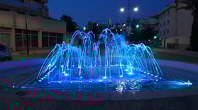 fuente ornamental juegos agua