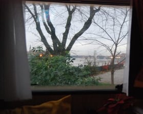 Vue au lever du jour