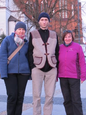 Unsere Warmshowers-Gastgeber Anna und Adam.